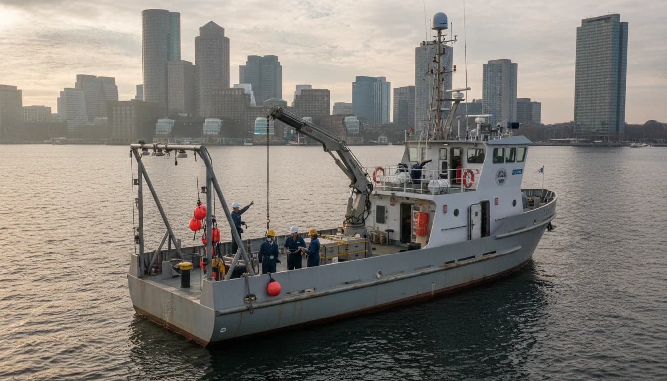 MassDEP Boston Harbor Ocean Monitoring PORTS Launch